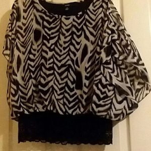 AWESOME ALFANI BLOUSE, ANIMAL PRINT